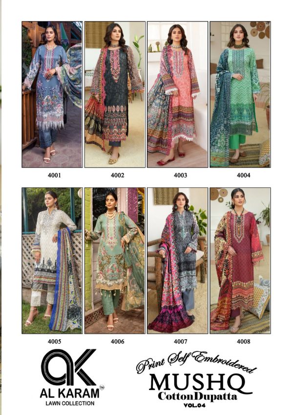 AL KARAM MUSHQ VOL 4 COTTON DUPATTA