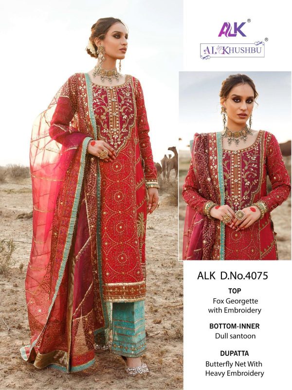 AL KHUSHBU ALK 4075 PAKISTANI SUITS IN INDIA