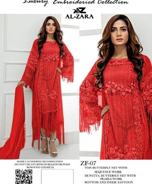 AL ZARA ZF 07 PAKISTANI SUITS MANUFACTURER