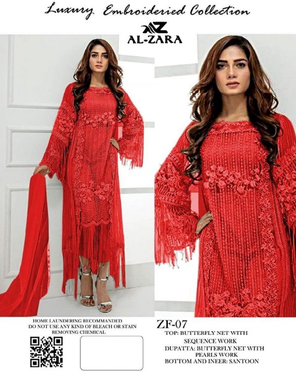 AL ZARA ZF 07 PAKISTANI SUITS MANUFACTURER