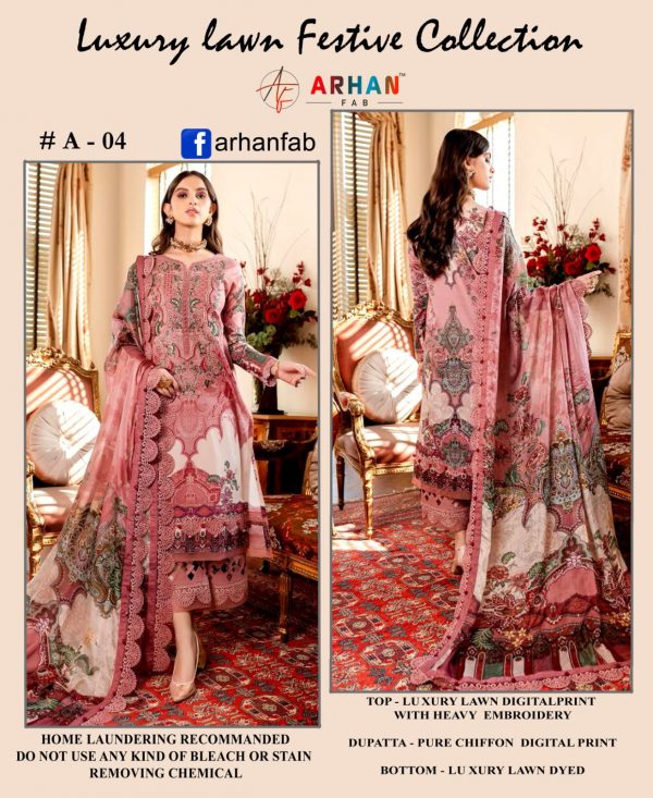 ARHAN FAB A 04 DIGITAL PRINT LAWN COLLECTION