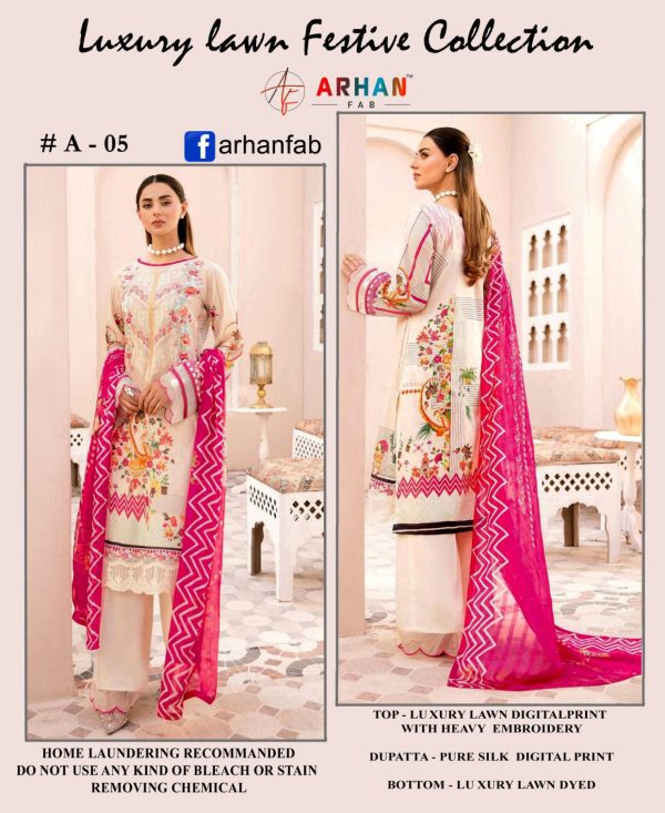 ARHAN FAB A 05 DIGITAL PRINT LAWN COLLECTION