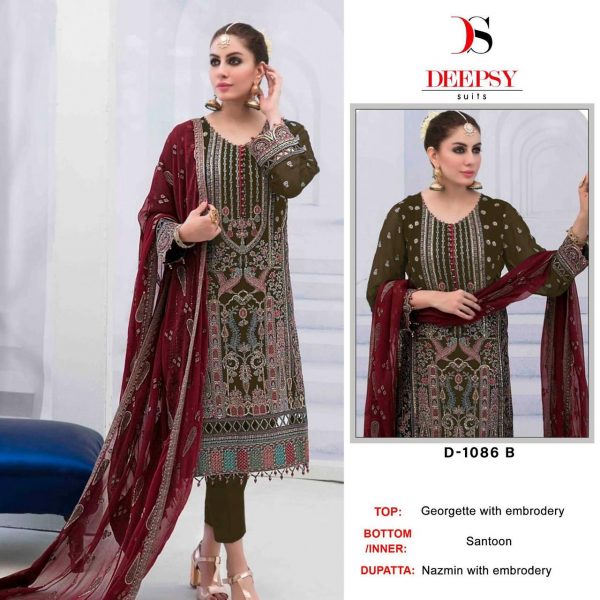 DEEPSY SUITS D 1086 B SALWAR SUITS WHOLESALE