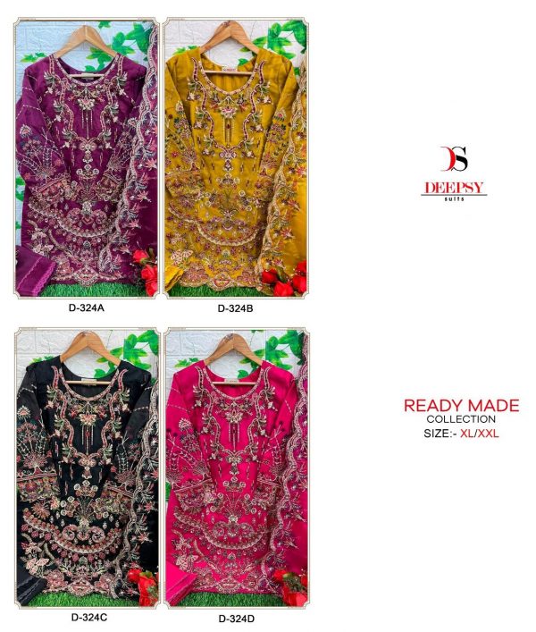 DEEPSY SUITS D 324 A TO D READYMADE SUITS IN INDIA