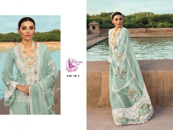 DINSAA SUIT 196 A TO E SALWAR SUITS WHOLESALE