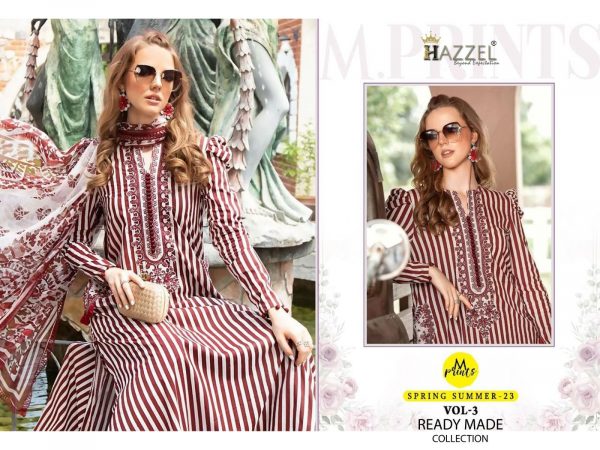 HAZZEL 017 M PRINTS VOL 3 READYMADE SUITS