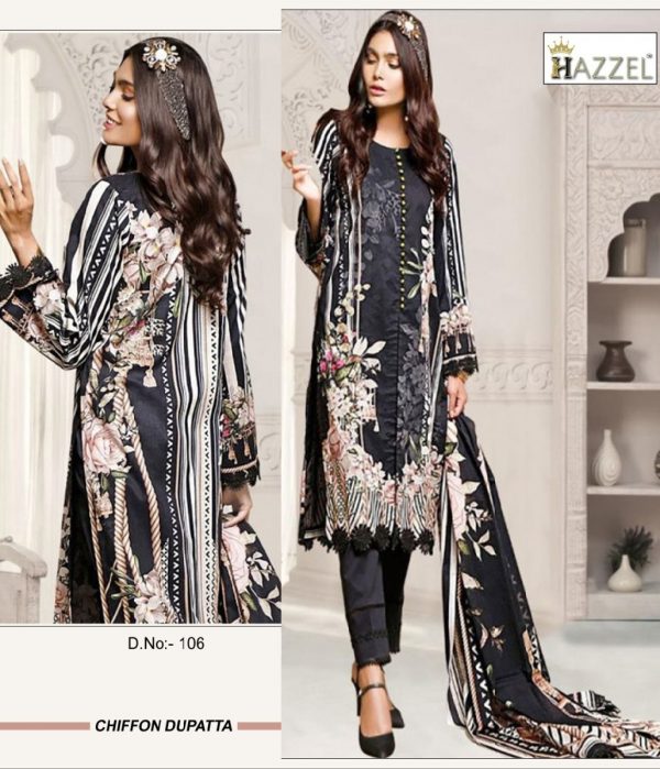 HAZZEL 106 PAKISTANI SUITS IN INDIA