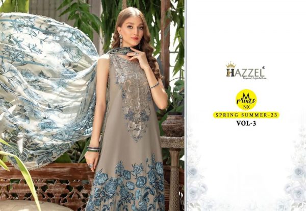 HAZZEL 3003 M PRINTS 23 VOL 3 PAKISTANI SUITS