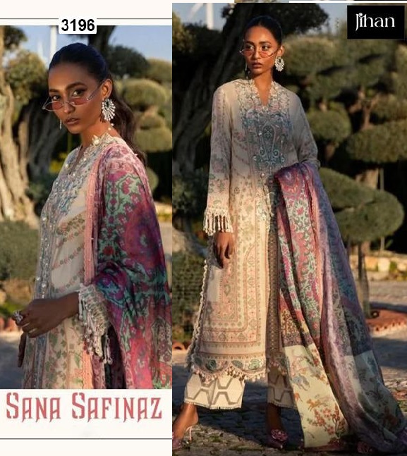 JIHAN 3196 SANA SAFINAZ SALWAR SUITS WHOLESALE