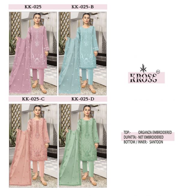 KROSS KULTURE KK 025 A TO D PAKISTANI SUITS