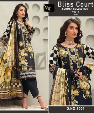 MEHBOOB TEX 1004 BLISS COURT VOL 1 SALWAR SUITS