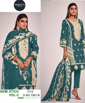 MEHBOOB TEX 1081 B SEMI STICH VOL 3 SALWAR SUITS