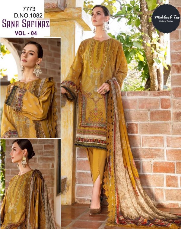 MEHBOOB TEX 1082 SANA SAFINAZ VOL 4 SALWAR SUITS