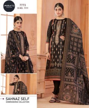 MEHBOOB TEX 1111 SAHNAZ SELF PAKISTANI SUITS