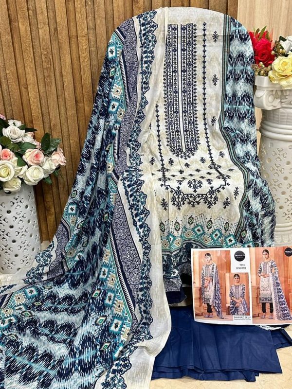 MEHBOOB TEX 1112 SAHNAZ SELF PAKISTANI SUITS