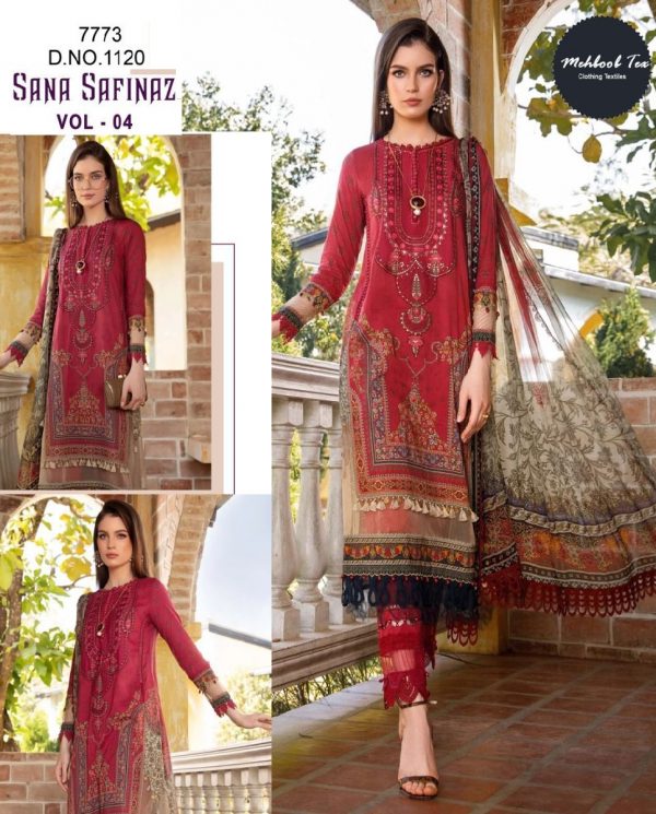 MEHBOOB TEX 1120 SANA SAFINAZ VOL 4 SALWAR SUITS