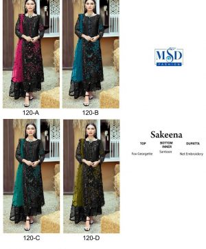 MSD FASHION 120 SAKEENA SERIES PAKISTANI SUITS