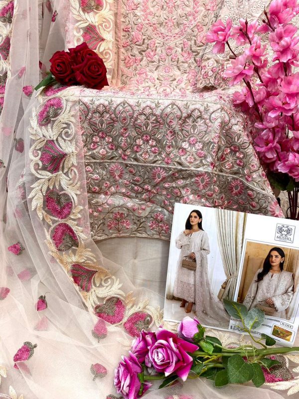 MUSHQ M 230 A TO D PAKISTANI SUITS WHOLESALE