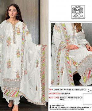 MUSHQ M 235 B PAKISTANI SUITS WHOLESALE