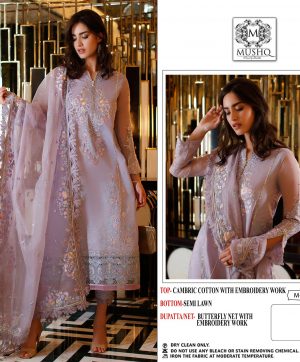 MUSHQ M 252 PAKISTANI SUITS WHOLESALE