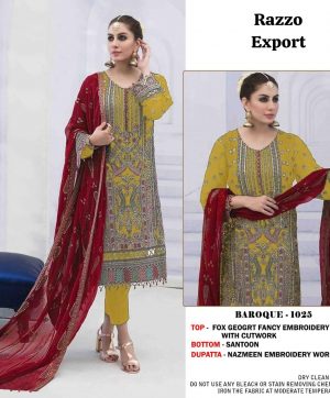 RAZZO EXPORT BAROQUE 1025 PAKISTANI SUITS