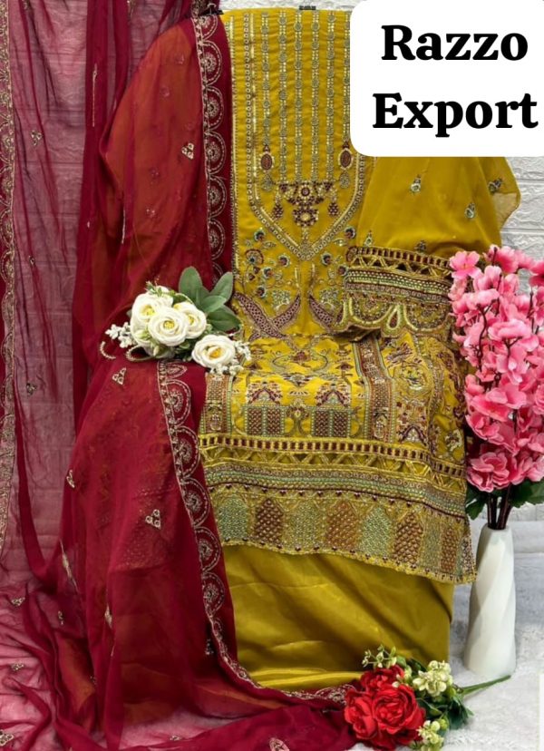 RAZZO EXPORT BAROQUE 1025 PAKISTANI SUITS