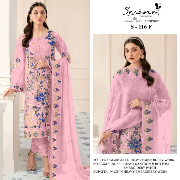 SERINE S 116 E TO H PAKISTANI SUITS IN INDIA