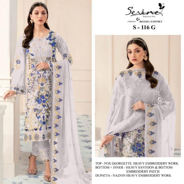 SERINE S 116 E TO H PAKISTANI SUITS IN INDIA