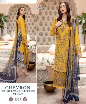 SHREE FABS 2307 CHEVRON VOL 7 PAKISTANI SUITS