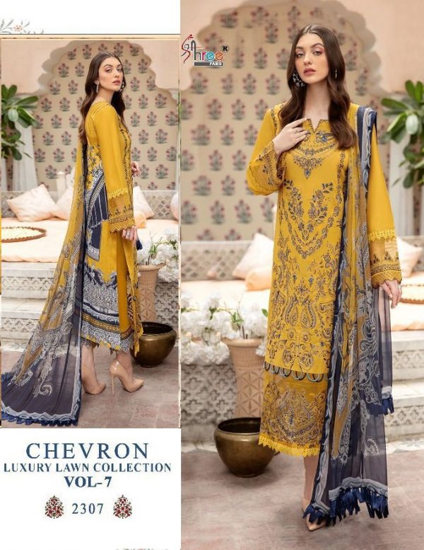 SHREE FABS 2307 CHEVRON VOL 7 PAKISTANI SUITS