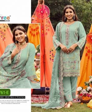 SHREE FABS S 761 E PAKISTANI SUITS WHOLESALE