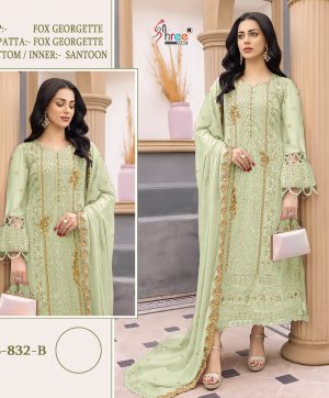 SHREE FABS S 832 B PAKISTANI SUITS WHOLESALE