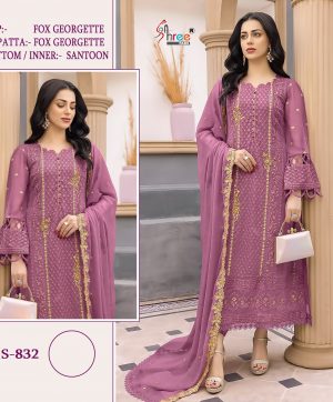 SHREE FABS S 832 PAKISTANI SUITS WHOLESALE