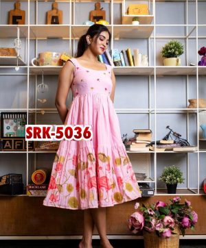 SHREE HARI SRK 5036 A DESIGNER FROCK WHOLESALE