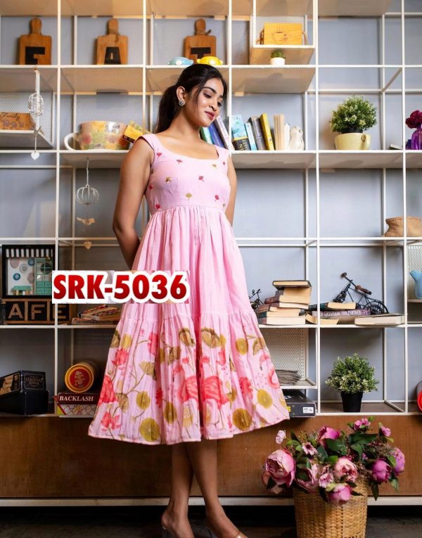 SHREE HARI SRK 5036 A DESIGNER FROCK WHOLESALE