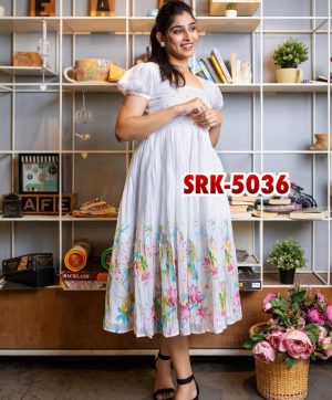 SHREE HARI SRK 5036 B DESIGNER FROCK WHOLESALE