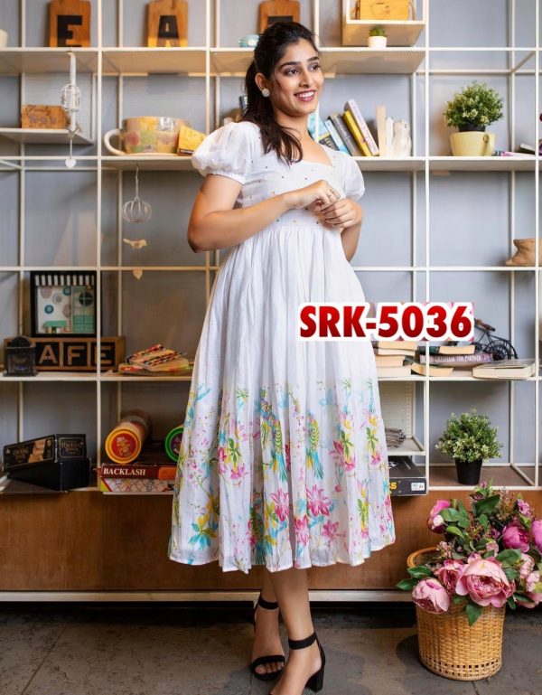 SHREE HARI SRK 5036 B DESIGNER FROCK WHOLESALE