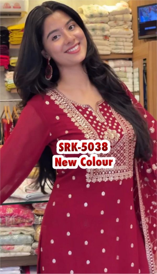 SHREE HARI SRK 5038 B DESIGNER SUITS WHOLESALE