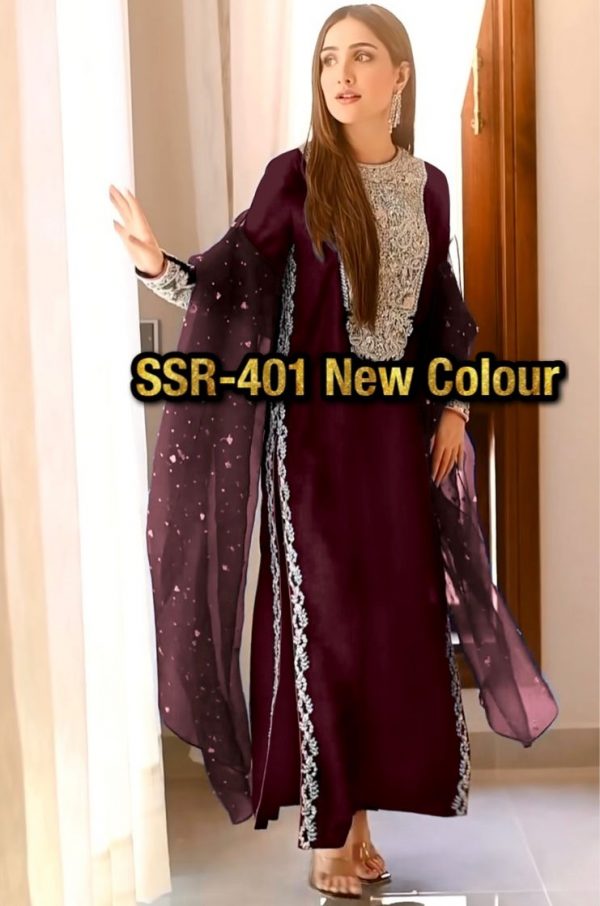 SHREE HARI SSR 401 C DESIGNER SUITS WHOLESALE