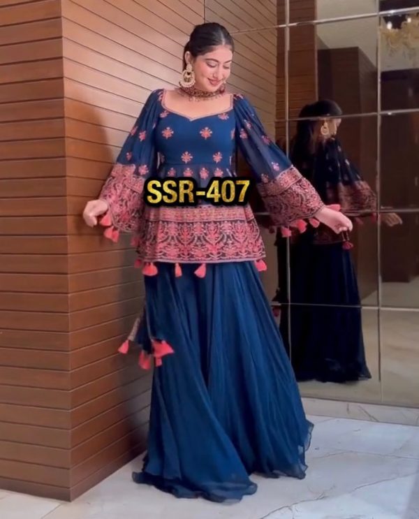 SHREE HARI SSR 407 DESIGNER SUITS WHOLESALE