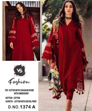 VS FASHION 1374 A PAKISTANI SUITS IN INDIA