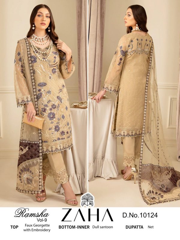 ZAHA 10124 RAMSHA VOL 9 SALWAR SUITS