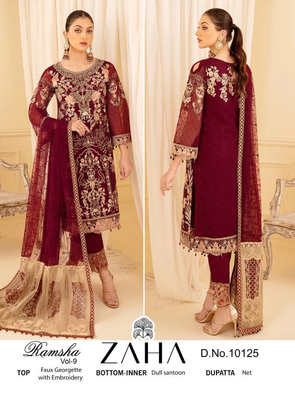 ZAHA 10125 RAMSHA VOL 9 SALWAR SUITS