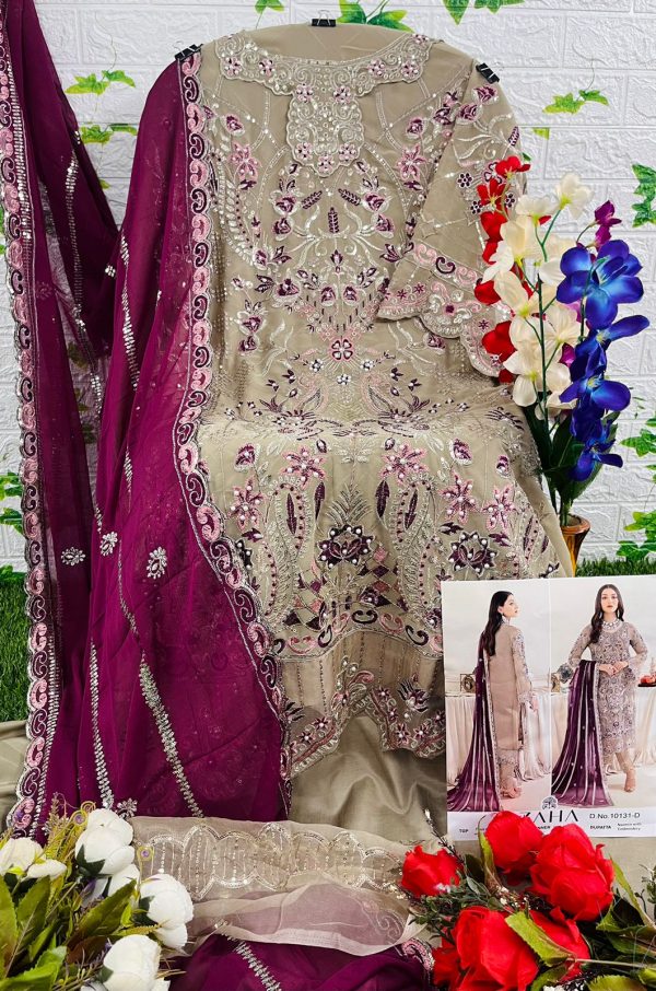 ZAHA 10131 A TO D RAMSHA VOL 6 PAKISTANI SUITS