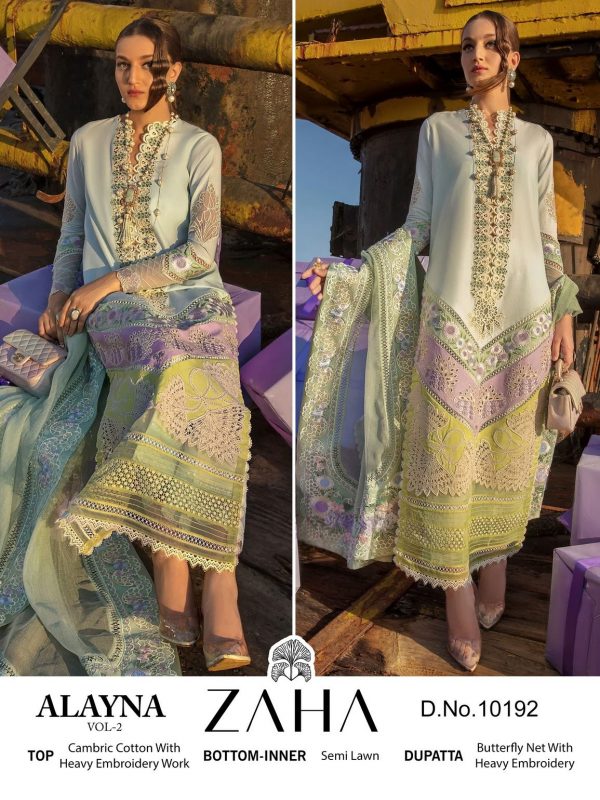 ZAHA 10192 TO 10195 ALAYNA VOL 2 PAKISTANI SUITS