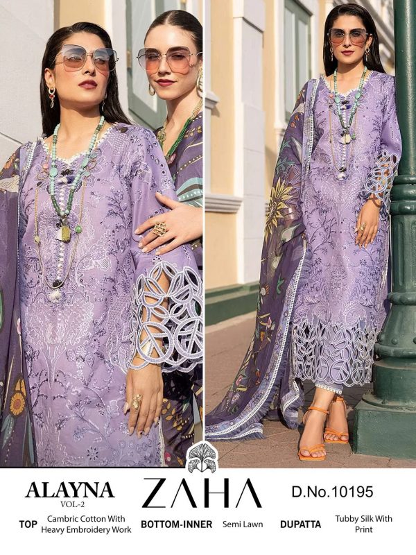 ZAHA 10192 TO 10195 ALAYNA VOL 2 PAKISTANI SUITS