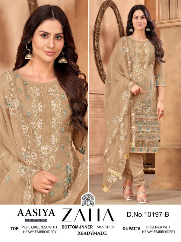 ZAHA 10197 B AASIYA VOL 1 READYMADE SALWAR SUITS