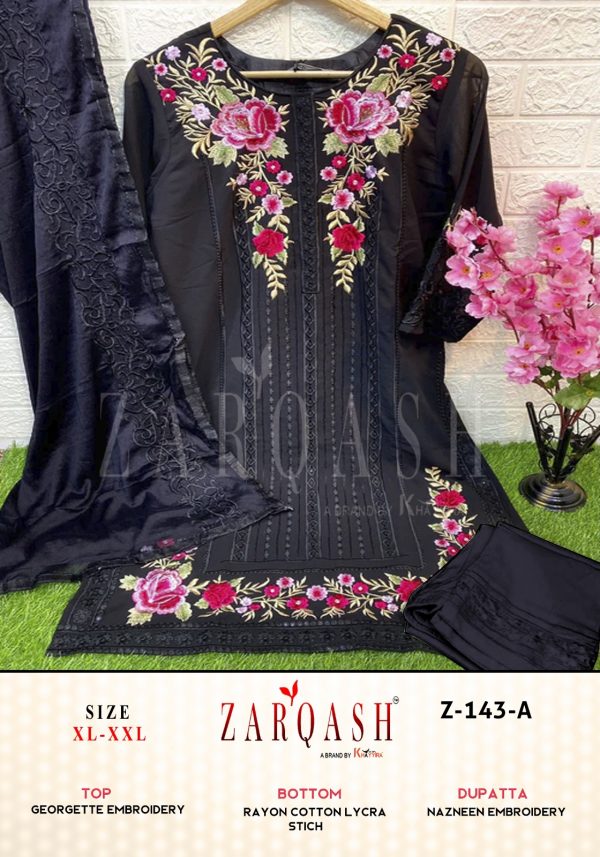 ZARQASH Z 143 A READYMADE SUITS WHOLESALE