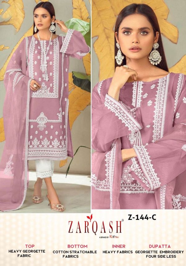 ZARQASH Z 144 A TO D READYMADE SUITS WHOLESALE