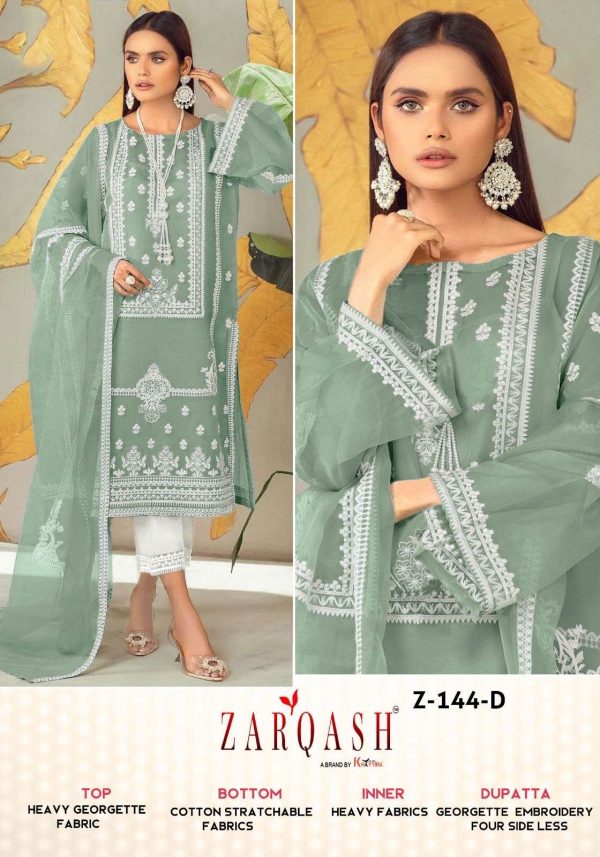 ZARQASH Z 144 A TO D READYMADE SUITS WHOLESALE